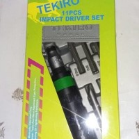Obeng ketok Tekiro 11pcs Obeng Gedor Tekiro Impact Driver 11 T30