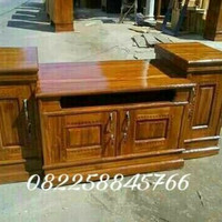 Rak TV simple kayu jati jepara.FREE ONGKIR