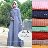 Baju Terusan Wanita Muslim Longdress Simple