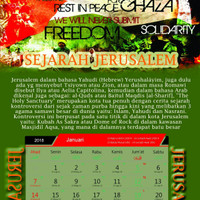Kalender Meja/Duduk Bela Palestina 2018 Masehi