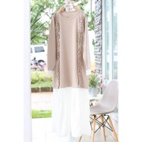 Baju Wanita / Dress Kaftan Gamis Blouse / Longdress Lucia