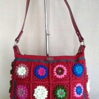 Tote Bag Rajut Benang Nylon Tas Wanita Hand Made Jogja