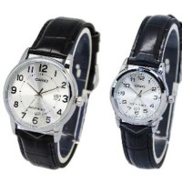 Jam Tangan Couple Casio Couple Tali Kulit Original MTP LTPV0 T1310