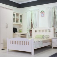 Jual Furniture Kamar Set Minimalis Tempat Tidur Anak Meja Belajar Almari Murah