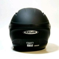 Helm Zeus Z610 Hitam Doff - Half Face dual Visor Murah