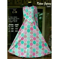 gamis katun jepang jumbo dan standar
