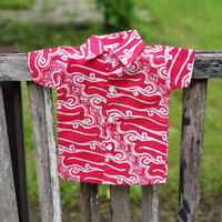 MAGENTA03 Baju Batik Bayi 3 Bulan Kemeja Batik Anak