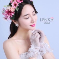 Sarung Tangan Jaring-jaring Brokat Wedding l Lenka - STS 006