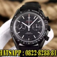 jam tangan pria Omega Speedmaster hitam swiss clone 1:1