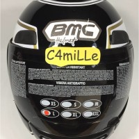 (Sale) Helm Full Face BMC Jazz #14 black Gold White