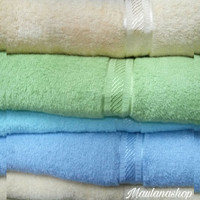 (Murah) HANDUK MANDI / MERAH PUTIH / HANDUK / 100X50 / MURAH