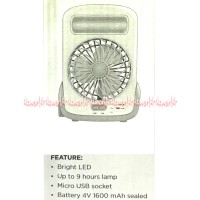 Apa Emergency Lamp With Fan Lampu Led Darurat Plus Kipas Angin