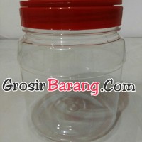 Grosir Toples Plastik Mika Toples 1000ml Tempat Makanan Camilan Kering