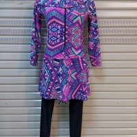 Baju Renang Muslim Muslimah Wanita ukuran besar XXL / 3L motif ul007