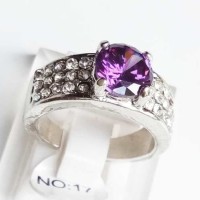 Cincin Wanita Zircone Silver Plated C29 - white