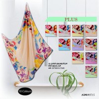 kerudung hijab segi empat turkey floral