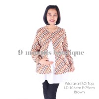 Baju Hamil Menyusui WIDRASARI BG TOP BROWN / Atasan Wanita Murah Modis