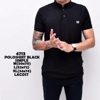 TERLARIS Poloshirt Hitam Polos Kaos Cowok Berkerah Murah