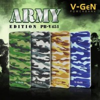 asli murah V-GeN PB-V451 ARMY EDITION Powerbank 4500 mAh