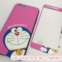 SOFT CASE KARAKTER 4D 360 + TEMPERED GLASS FULL LAYAR VIVO V5 / Y53