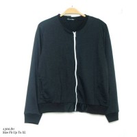 BAJU JAKET BOMBER MURAH WANITA KEKINIAN GROSIR TANAH ABANG 1366 POLOS
