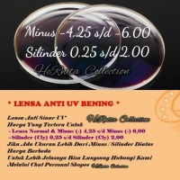 Lensa Bening Minus / Lensa Anti UV Protection ( Khusus Upgrade )