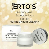 ERTOS NIGHT CREAM WHITENING ORI BPOM /DERMO NIGHT CARE WHITENING CREAM
