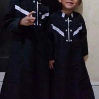 gamis koko warna hitam anak