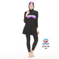 BAJU RENANG MUSLIMAH EDORA ES ML DW 104, PAKAIAN RENANG MUSLIMAH M-XL