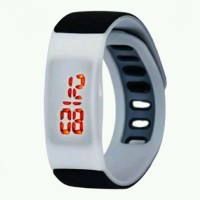 Jam Tangan Digital Warna Putih Unisex