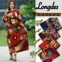 Jual LONGDRESS ABSTRAK/ DASTER MURAH/ GROSIR BATIK PEKALONGAN Murah