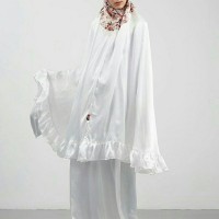 Mukena Tatuis X Hijabenka - Shayuri Broken White