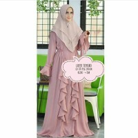 Jual baju gamis pesta toyobo layer cantik selebgram Murah