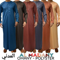 AL MADANY OMANI NON TALI - Jubah Pria Omany Ikaf Almadani Gamis Koko