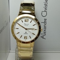 Jam Tangan Alexandre Christie Pria AC 8313 MD Gold