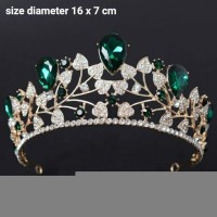 mahkota pernikahan aksesoris rambut pengantin wedding crown qs08