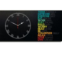 Jual JAM DINDING QOUTE THINK 40x80cm Hiasan Retro Rumah Kantor Cafe Murah Murah