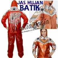 AE551 Jas Hujan Batik - Jaket Celana Hujan Batik Indoplast