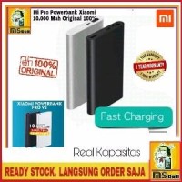 new POWERBANK XIAOMI 10 000 MAH ORIGINAL ASLI 100 PERSEN MI PRO 2 FAS
