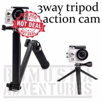WAY 3 TONGSIS TRIPOD MONOPOD FOLDABLE EXTENSION GOPRO SJCAM XIAOMI S