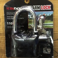Gembok Alarm Merk Kinbar Original Anti Maling Panjang 13 Cm Pengunci