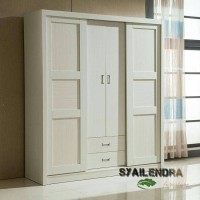 lemari pakaian sliding minimalis duco