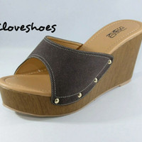 SANDAL WEDGES WANITA CASUAL FORMAL TRENDY SIMPEL ELEGAN SUMIKO PN 02-2