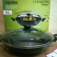 Panci Wajan Wok Marble Cosmos 34 cm