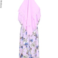 GKS-1578 Gamis Muslimah Syari Jumbo Spandek Jersey Set Hijab