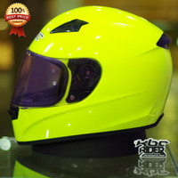 KBC VR Solid - Yellow Fluorescent | Helm Fullface Non Modular Not AGV