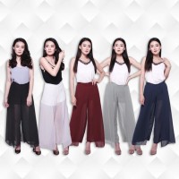 SHERAM PANTS | Celana Rok Panjang Casual Pesta Party Pendek Crop pants