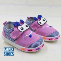 Sepatu Anak Import 8 Bulan-2 Tahun PINK Bunyi Toet-Toet bagus SKU-