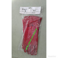 TERMURAH- SARUNG TANGAN LAS KULIT MERAH 14