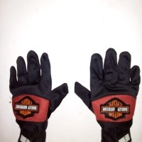 sarung tangan harley davidson full jari utk sepeda gowes & sepeda mtr